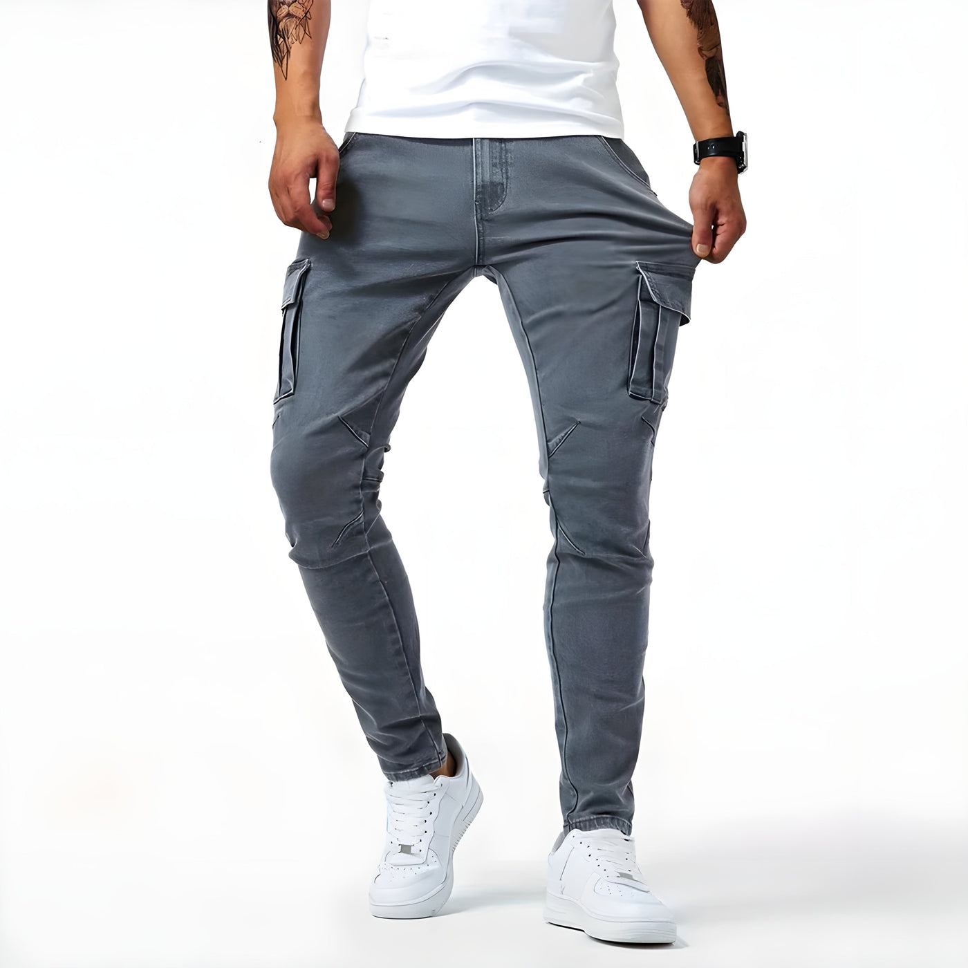 Jack™ - Cargohosen aus elastischem Denim