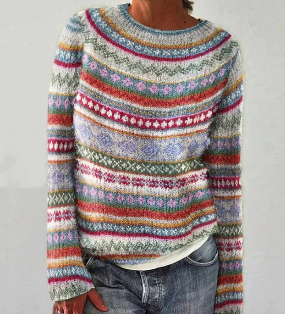 Via™ | Herbstlicher Strickpullover mit Muster