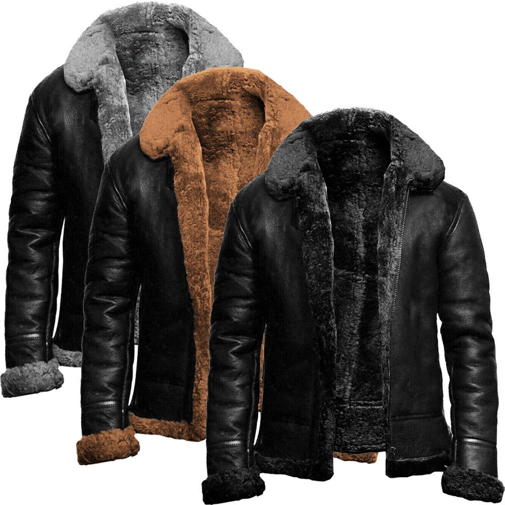 Bouke - Herren Lederjacke