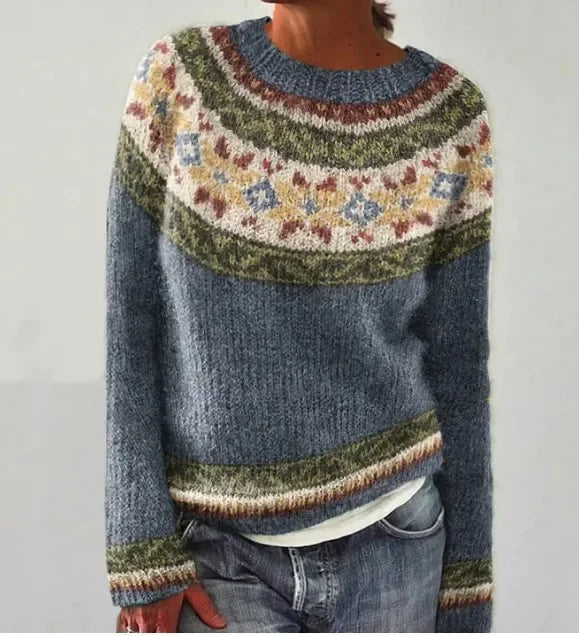 Via™ | Herbstlicher Strickpullover mit Muster