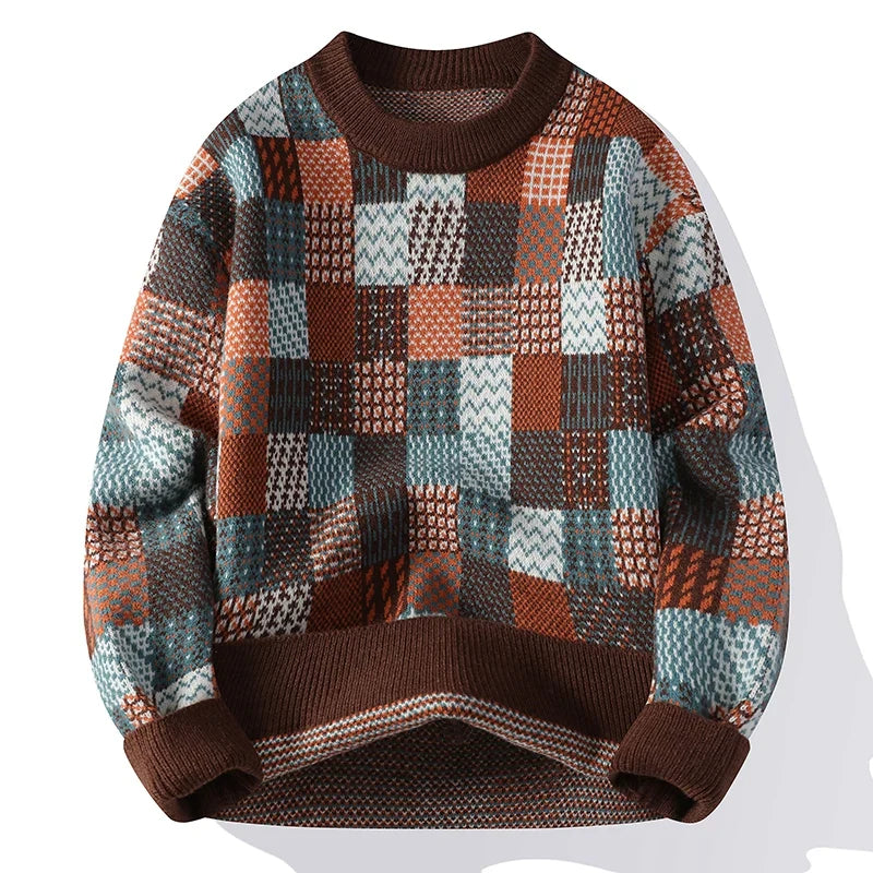 Lowie™ | Vintage Patchwork Kaschmir Pullover für Herren