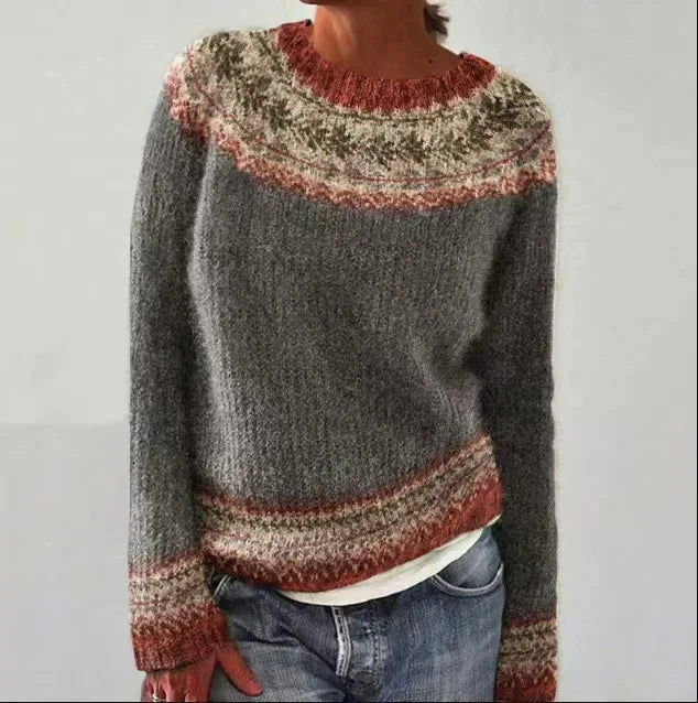 Via™ | Herbstlicher Strickpullover mit Muster