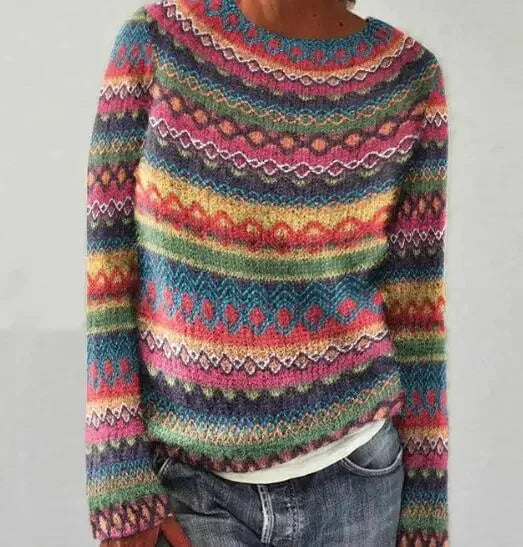 Via™ | Herbstlicher Strickpullover mit Muster