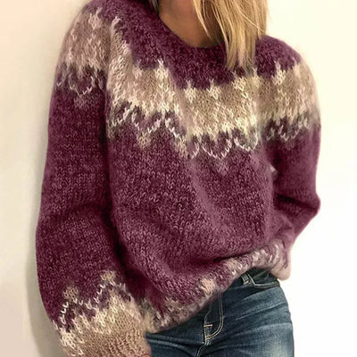 Riah™ | Jacquard-Pullover aus Mohair mit Muster