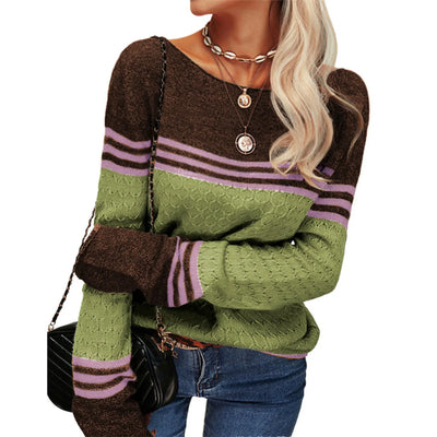 Ria™ | Lässig gestreifter Strickpullover