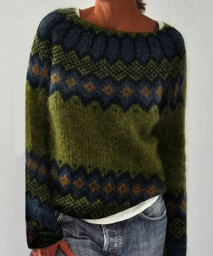 Via™ | Herbstlicher Strickpullover mit Muster