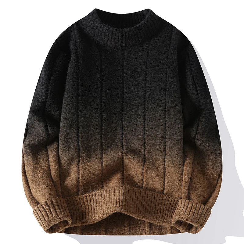 Noah™ | Kontrastreicher Strickpullover für Männer