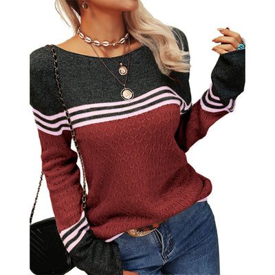 Ria™ | Lässig gestreifter Strickpullover