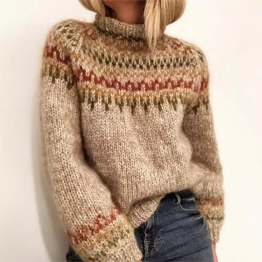 Polly™ | Gestrickter Pullover mit Rollkragen