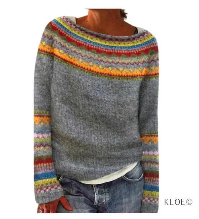 Via™ | Herbstlicher Strickpullover mit Muster