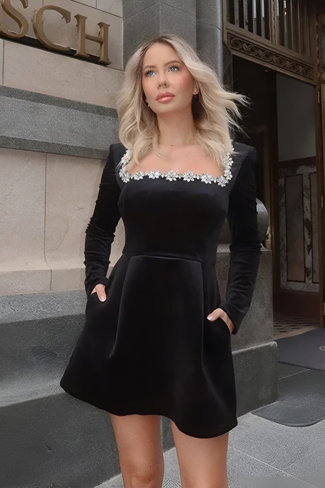 Julia Langärmeliges Kleid