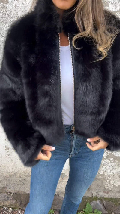 Zara- Faux Fur Jacket