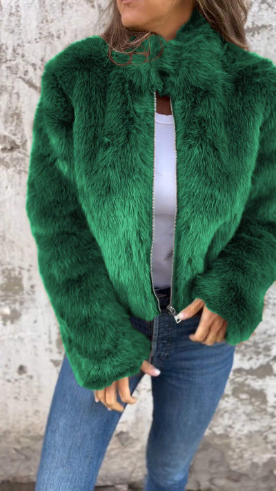 Zara- Faux Fur Jacket